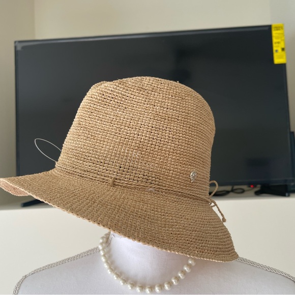 NEW HELEN KAMINSKI Packable Raffia Fedora Hat - Picture 2 of 12